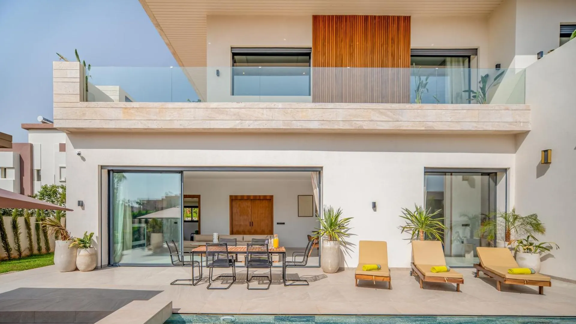 펜션 Villa Bahia Luxury-Pool Breakfast & Golf Access 마라케시